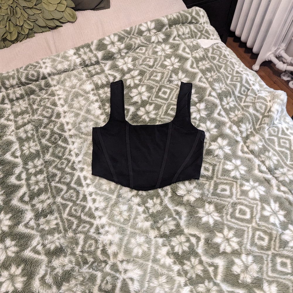 Dynamite corset cropped tank